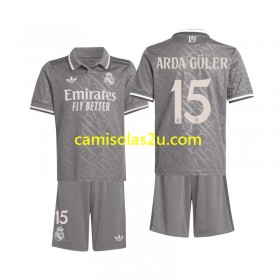 Camisolas de futebol Real Madrid Arda Guler 15 Criança Equipamento 3ª 2024/25 Manga Curta